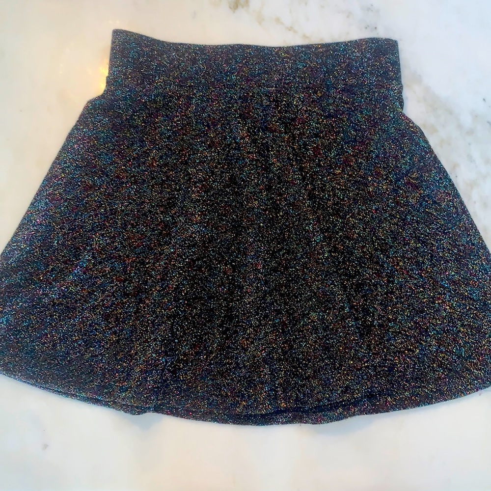 Forever 21, black holographic skirt in size S